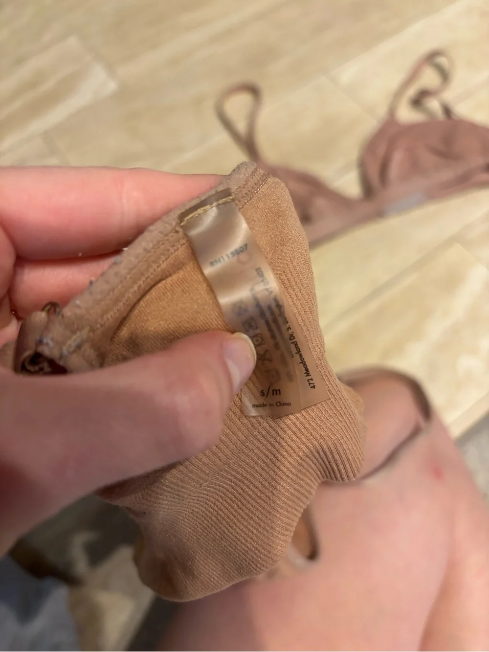 Commando Seamless Wireless Bralette in Brown